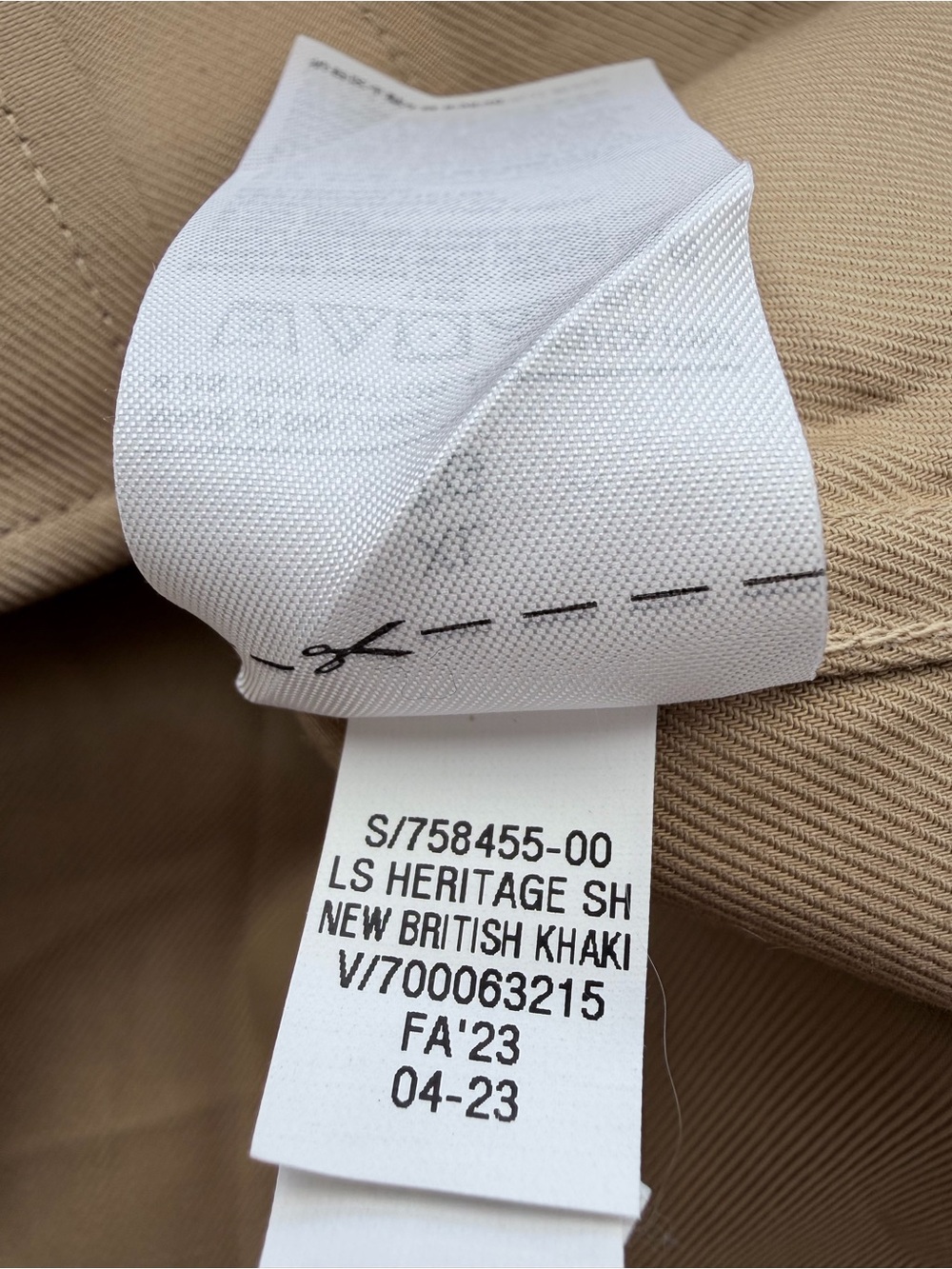 banana republic new british khaki button up heritage shirt women long sleeve XL - Picture 6 of 8